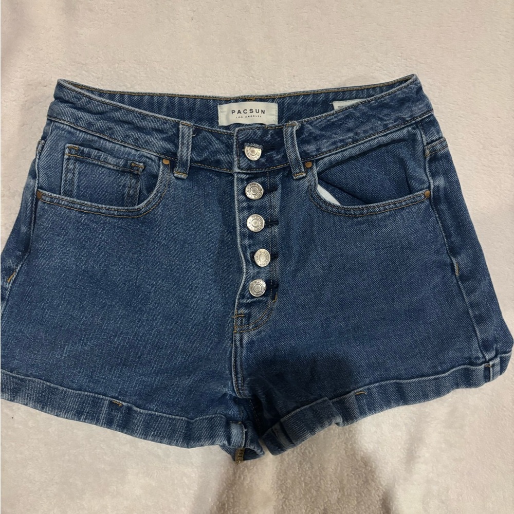 Dark Blue Pacsun Jean Shorts